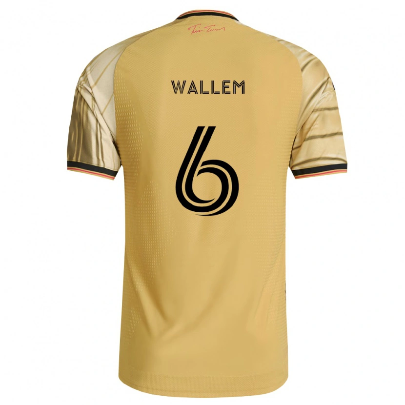 Danxen Mulher Camisola Conrad Wallem #6 Marrom Amarelo Preto Alternativa 2026/27 Camisa