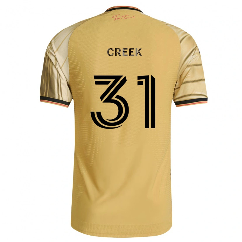 Danxen Mulher Camisola Michael Creek #31 Marrom Amarelo Preto Alternativa 2026/27 Camisa