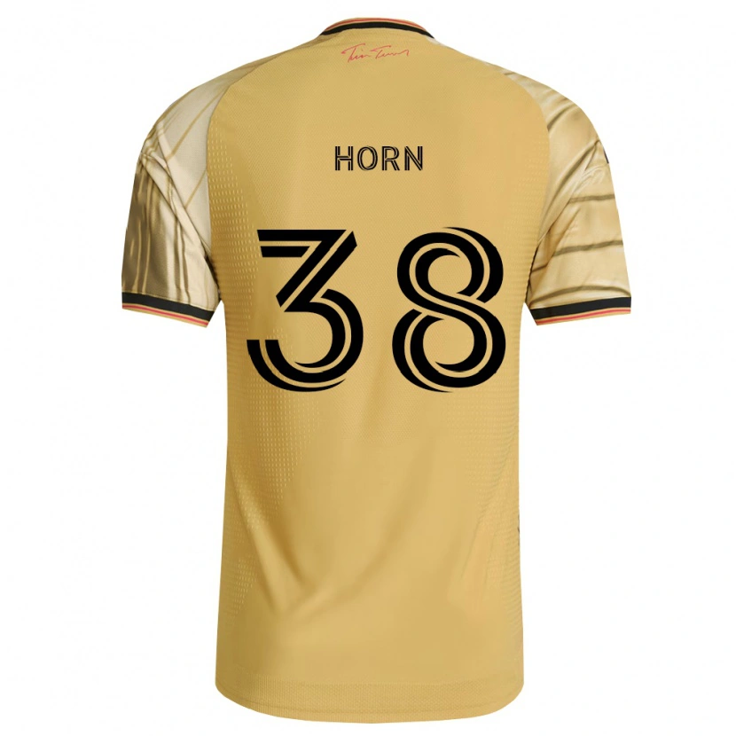 Danxen Mulher Camisola Jannes Horn #38 Marrom Amarelo Preto Alternativa 2026/27 Camisa