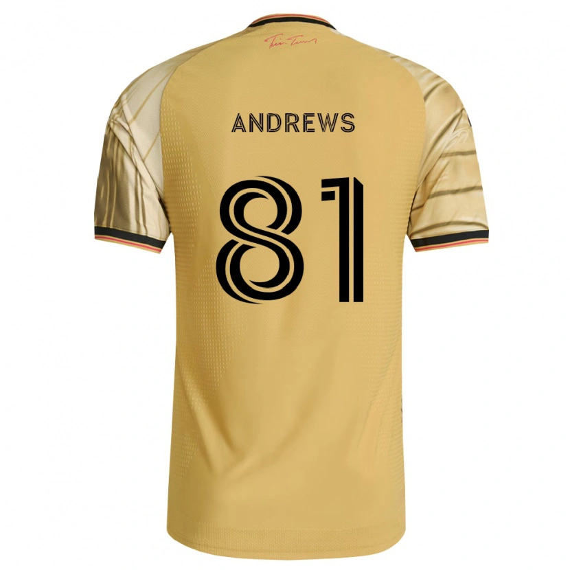 Danxen Mulher Camisola Joe Andrews #81 Marrom Amarelo Preto Alternativa 2026/27 Camisa