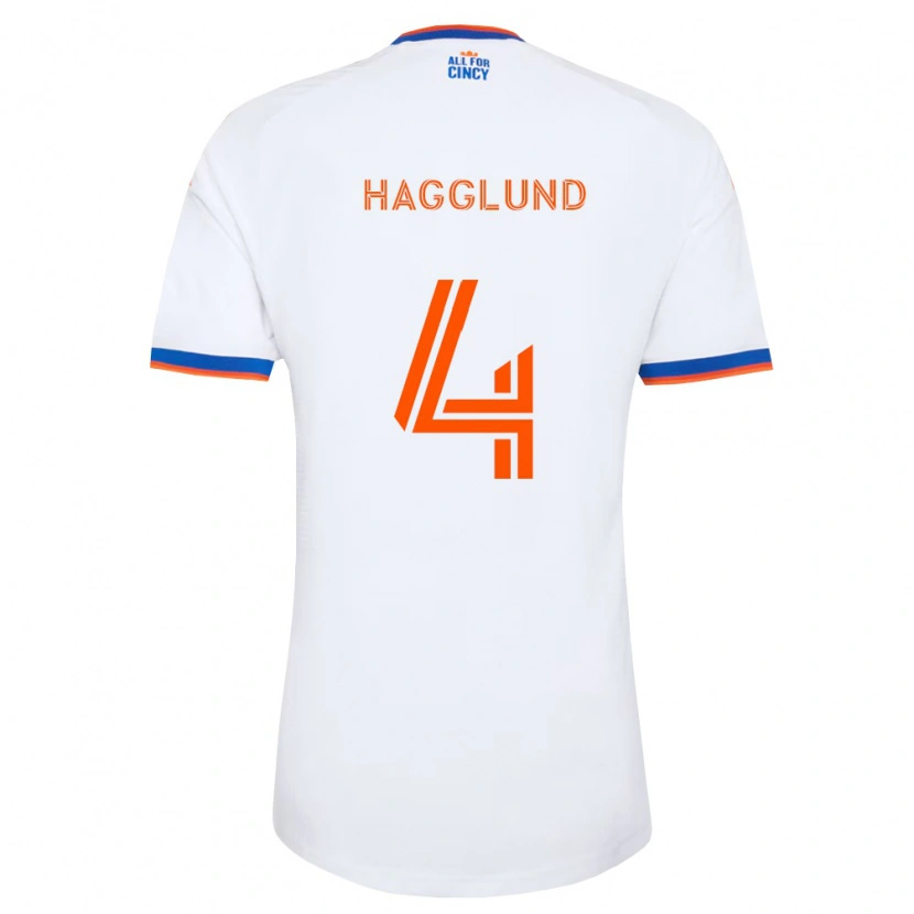 Danxen Mulher Camisola Nick Hagglund #4 Branco Azul Marinho Laranja Alternativa 2026/27 Camisa