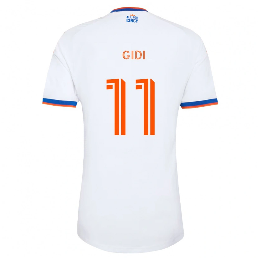 Danxen Mulher Camisola Samuel Gidi #11 Branco Azul Marinho Laranja Alternativa 2026/27 Camisa