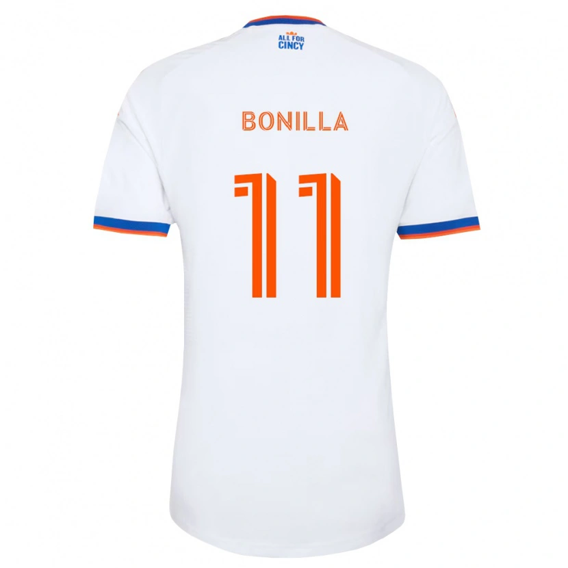 Danxen Mulher Camisola Jarell Bonilla #11 Branco Azul Marinho Laranja Alternativa 2026/27 Camisa