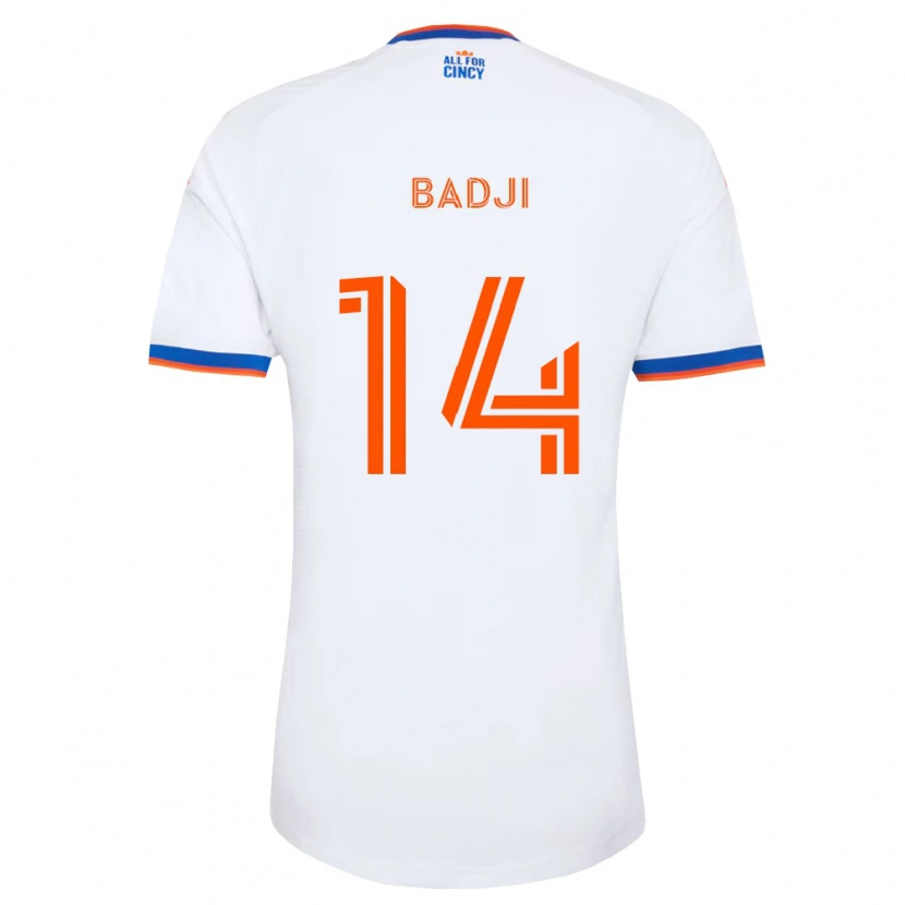 Danxen Mulher Camisola Dominique Badji #14 Branco Azul Marinho Laranja Alternativa 2026/27 Camisa