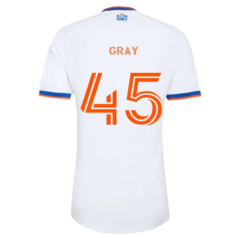 Danxen Mulher Camisola Nathan Gray #45 Branco Azul Marinho Laranja Alternativa 2026/27 Camisa