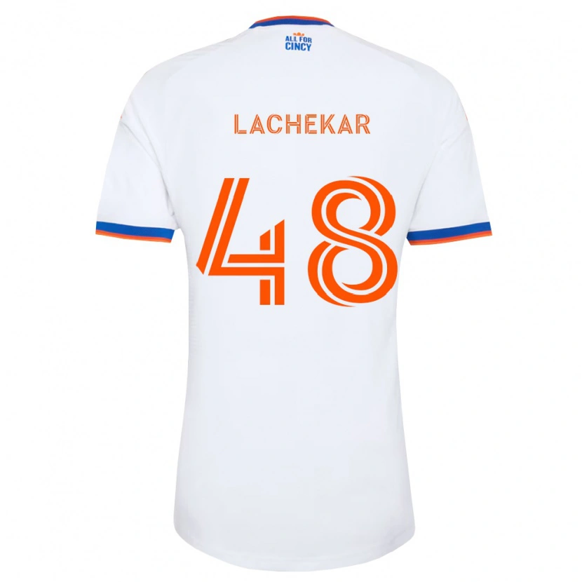 Danxen Mulher Camisola Sami Lachekar #48 Branco Azul Marinho Laranja Alternativa 2026/27 Camisa