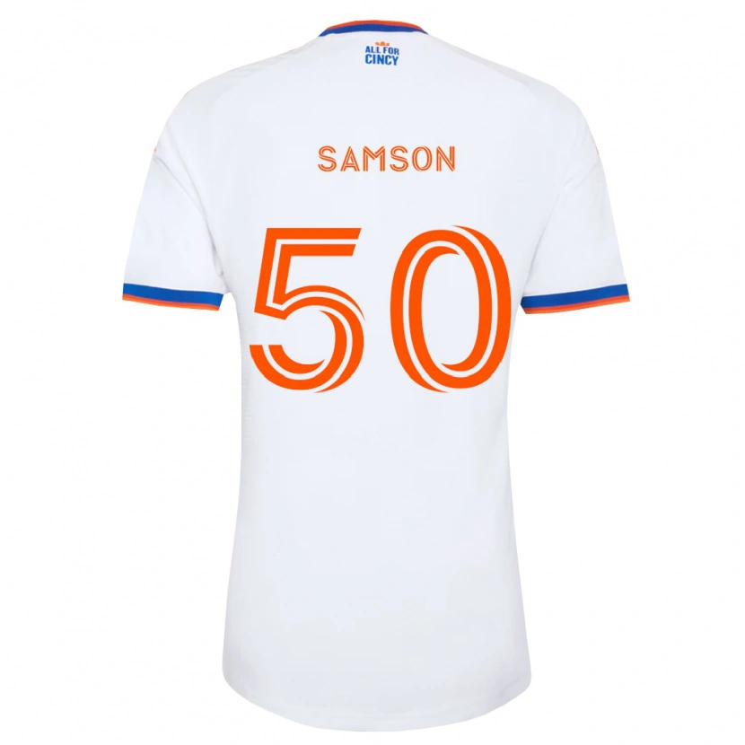 Danxen Mulher Camisola Félix Samson #50 Branco Azul Marinho Laranja Alternativa 2026/27 Camisa