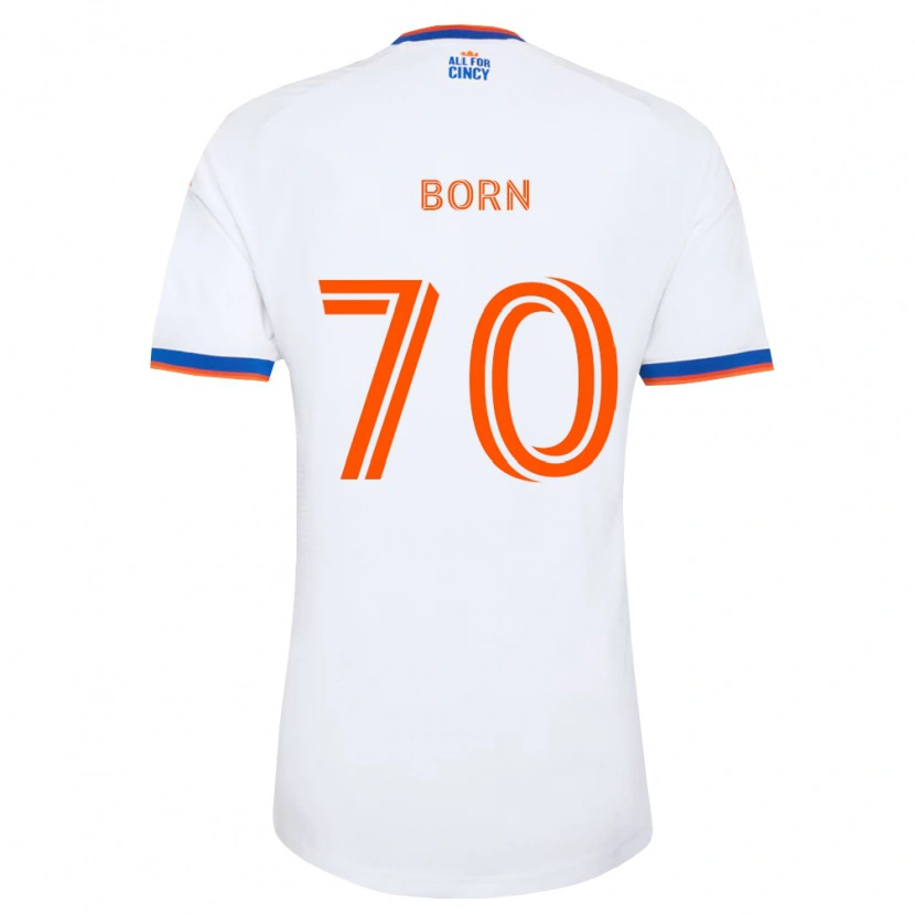 Danxen Mulher Camisola Landon Born #70 Branco Azul Marinho Laranja Alternativa 2026/27 Camisa
