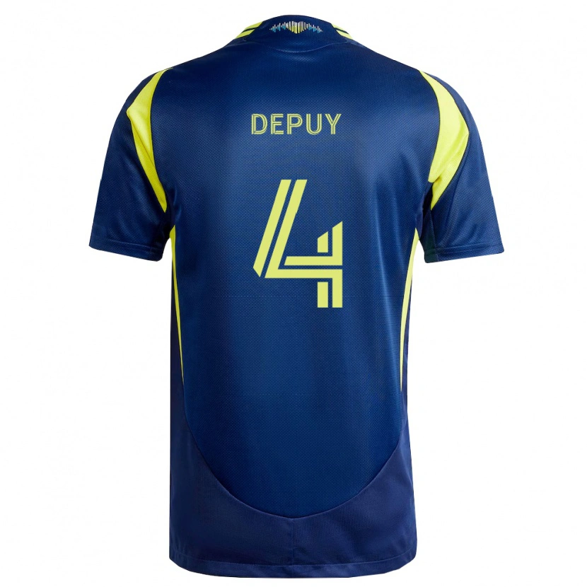 Danxen Mulher Camisola Nick Depuy #4 Amarelo Azul Marinho Alternativa 2026/27 Camisa