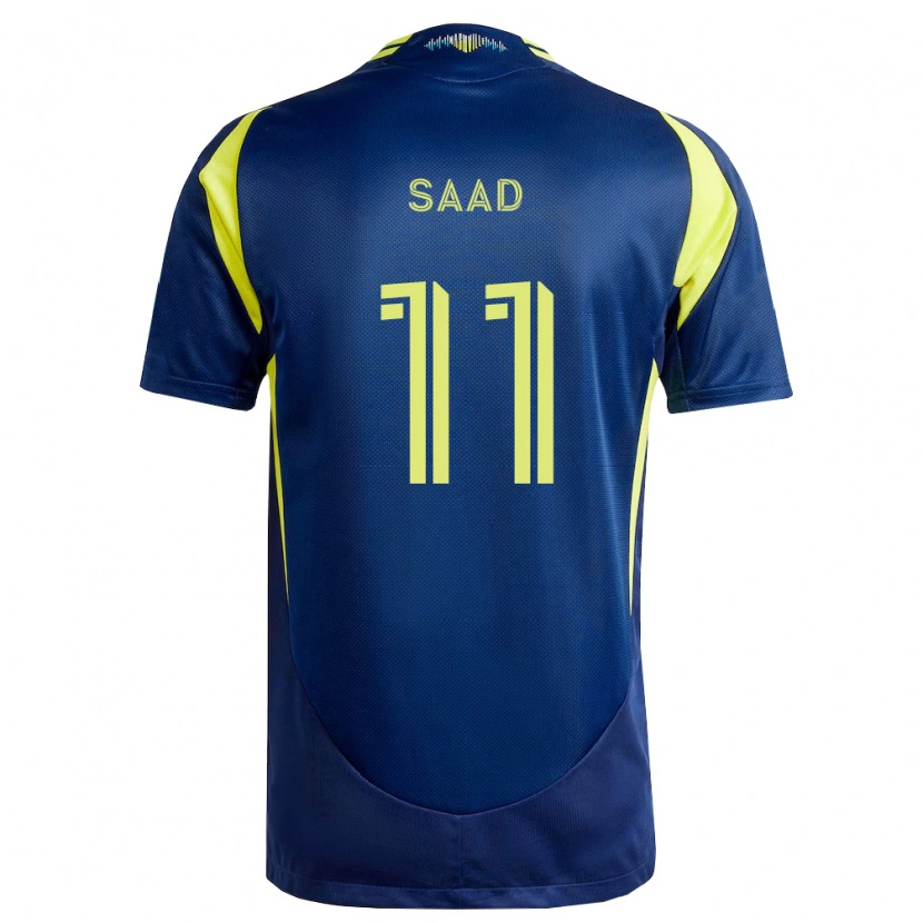 Danxen Mulher Camisola Elias Saad #11 Amarelo Azul Marinho Alternativa 2026/27 Camisa