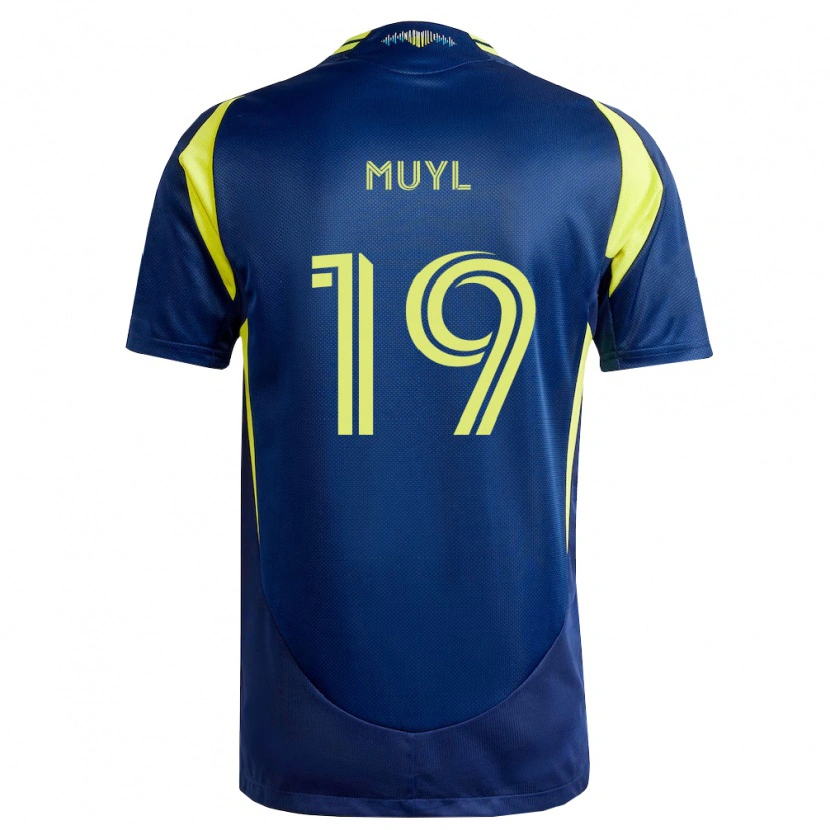 Danxen Mulher Camisola Alex Muyl #19 Amarelo Azul Marinho Alternativa 2026/27 Camisa