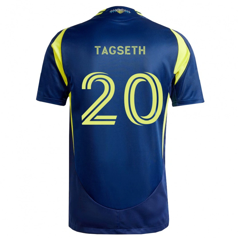 Danxen Mulher Camisola Edvard Tagseth #20 Amarelo Azul Marinho Alternativa 2026/27 Camisa