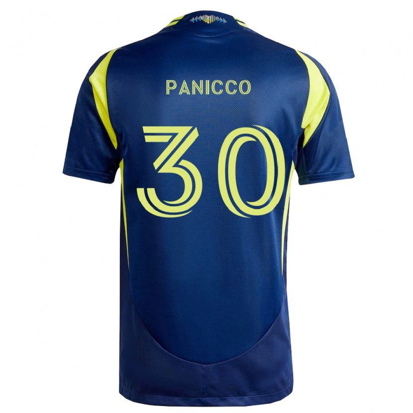Danxen Mulher Camisola Elliot Panicco #30 Amarelo Azul Marinho Alternativa 2026/27 Camisa