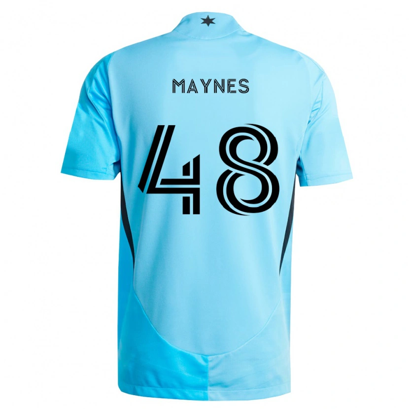 Danxen Mulher Camisola William Maynes #48 Azul Claro Preto Alternativa 2026/27 Camisa