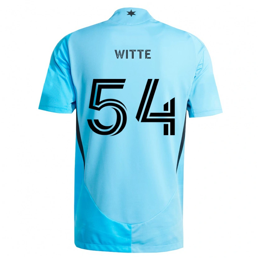 Danxen Mulher Camisola Alex Witte #54 Azul Claro Preto Alternativa 2026/27 Camisa