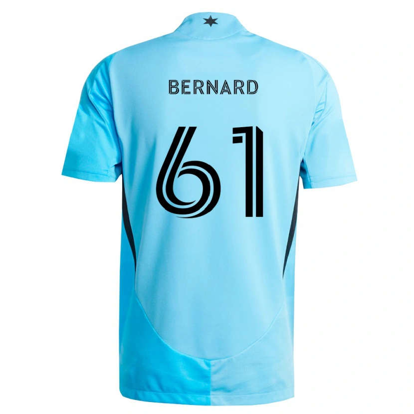 Danxen Mulher Camisola Jadan Bernard #61 Azul Claro Preto Alternativa 2026/27 Camisa