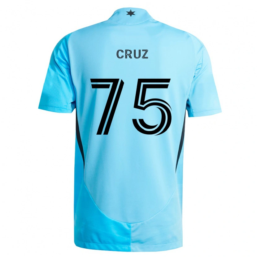 Danxen Mulher Camisola Hector Cruz #75 Azul Claro Preto Alternativa 2026/27 Camisa