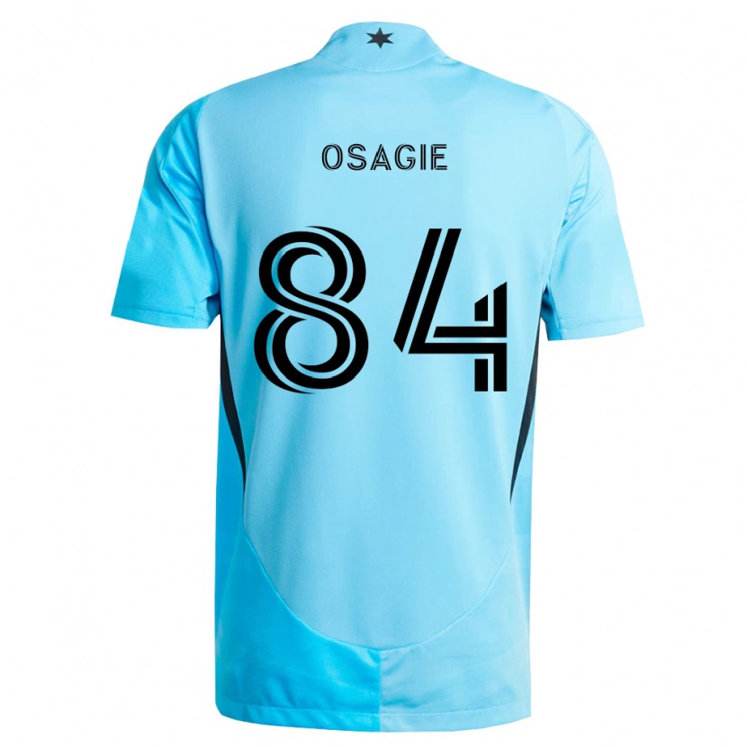 Danxen Mulher Camisola Nosazena Osagie #84 Azul Claro Preto Alternativa 2026/27 Camisa