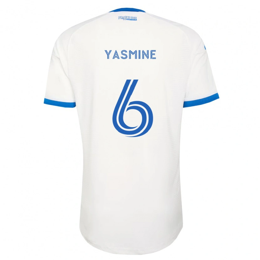 Danxen Mulher Camisola Décombe Yasmine #6 Azul Celeste Branco Alternativa 2026/27 Camisa