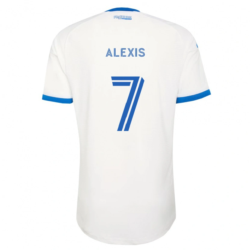 Danxen Mulher Camisola John Alexis #7 Azul Celeste Branco Alternativa 2026/27 Camisa