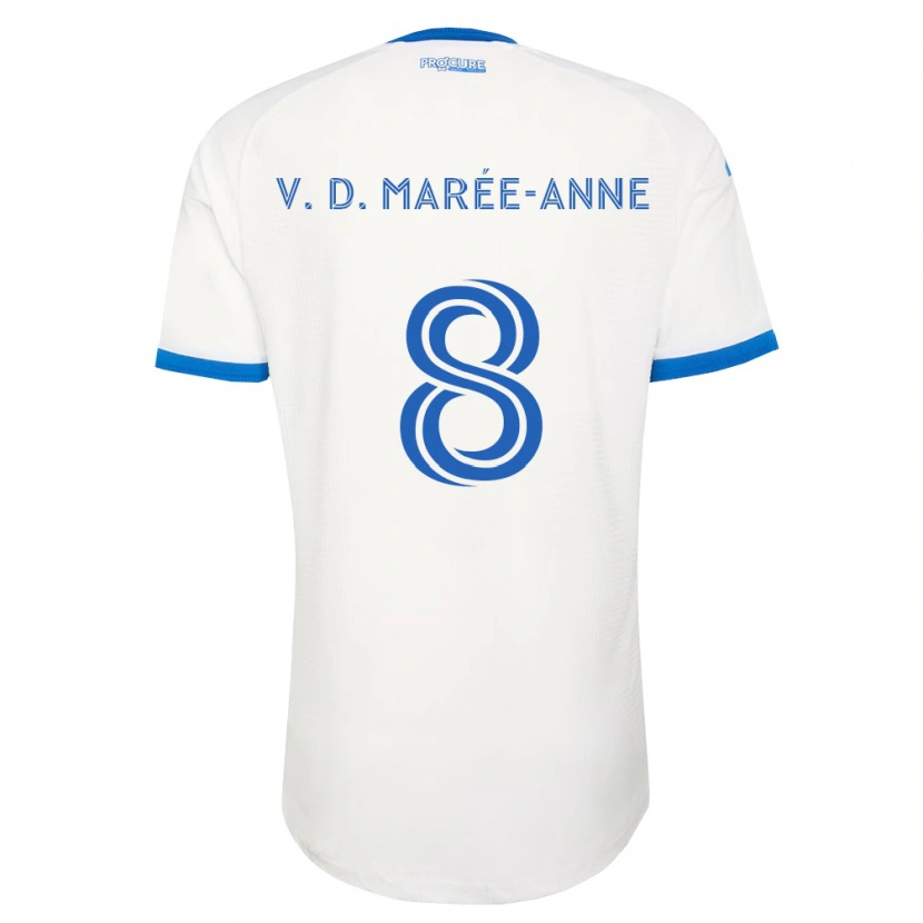 Danxen Mulher Camisola Van Doesburg Marée-Anne #8 Azul Celeste Branco Alternativa 2026/27 Camisa