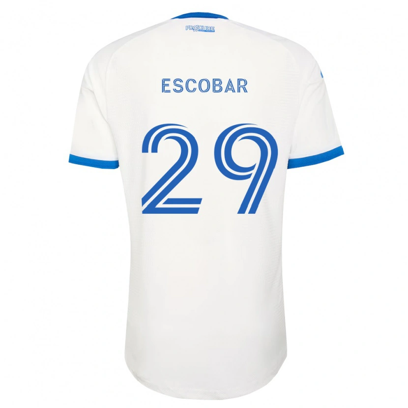 Danxen Mulher Camisola Olger Escobar #29 Azul Celeste Branco Alternativa 2026/27 Camisa
