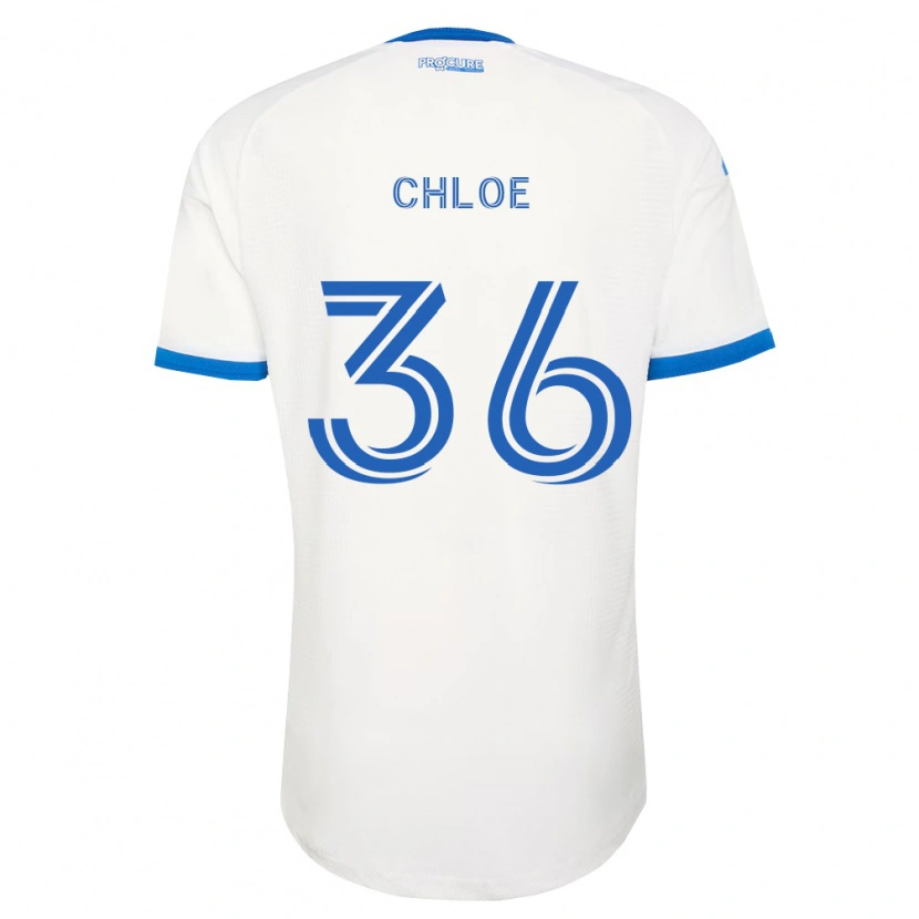 Danxen Mulher Camisola Scicchitano Chloe #36 Azul Celeste Branco Alternativa 2026/27 Camisa