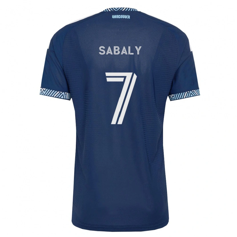 Danxen Mulher Camisola Cheikh Sabaly #7 Azul Profundo Branco Alternativa 2026/27 Camisa