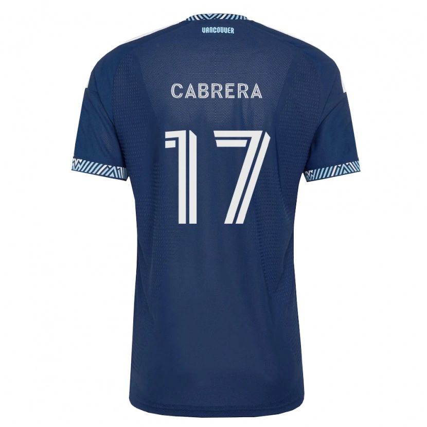 Danxen Mulher Camisola Kenji Cabrera #17 Azul Profundo Branco Alternativa 2026/27 Camisa