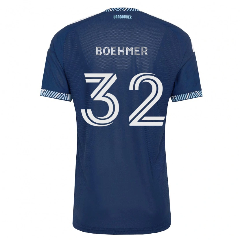 Danxen Mulher Camisola Isaac Boehmer #32 Azul Profundo Branco Alternativa 2026/27 Camisa