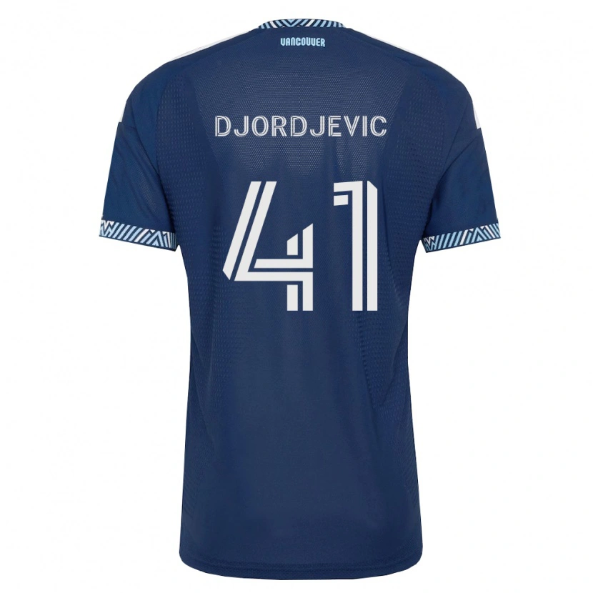 Danxen Mulher Camisola Nikola Djordjevic #41 Azul Profundo Branco Alternativa 2026/27 Camisa
