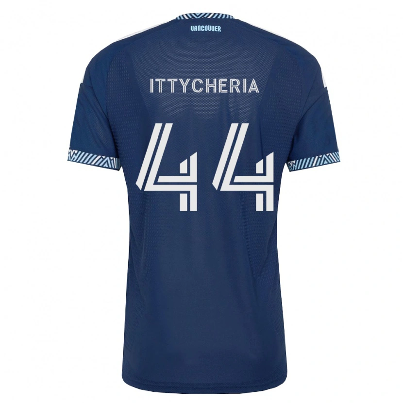 Danxen Mulher Camisola Daniel Ittycheria #44 Azul Profundo Branco Alternativa 2026/27 Camisa