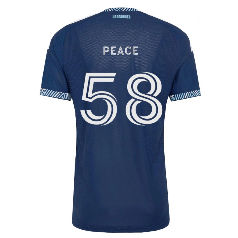 Danxen Mulher Camisola Jesse Peace #58 Azul Profundo Branco Alternativa 2026/27 Camisa