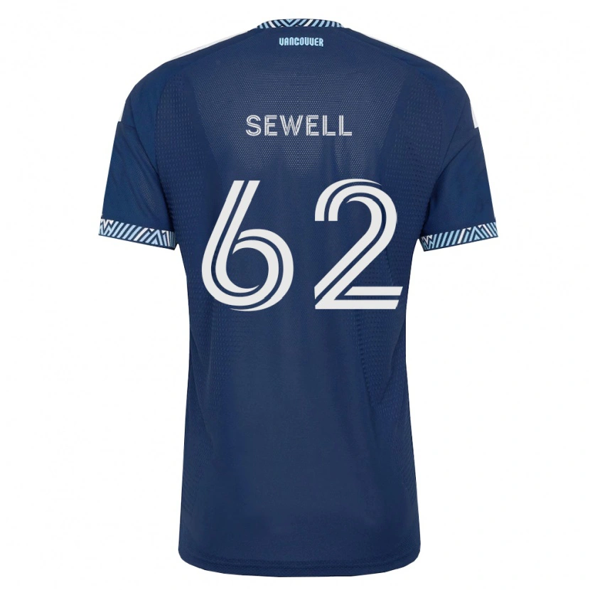 Danxen Mulher Camisola Ryder Sewell #62 Azul Profundo Branco Alternativa 2026/27 Camisa