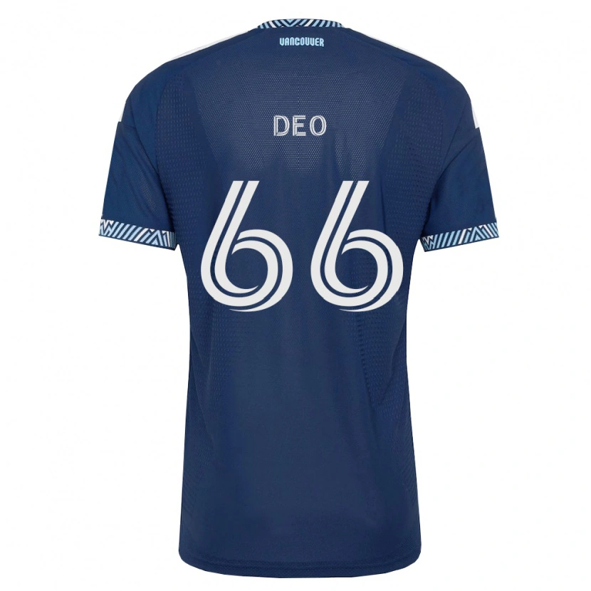 Danxen Mulher Camisola Sahil Deo #66 Azul Profundo Branco Alternativa 2026/27 Camisa