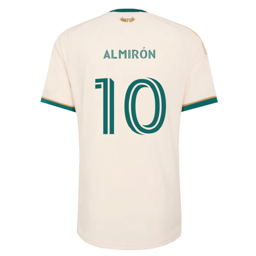 Danxen Mulher Camisola Miguel Almirón #10 Verde Champanhe Alternativa 2026/27 Camisa