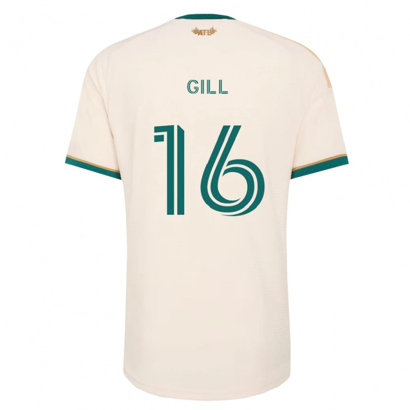 Danxen Mulher Camisola Adrian Gill #16 Verde Champanhe Alternativa 2026/27 Camisa