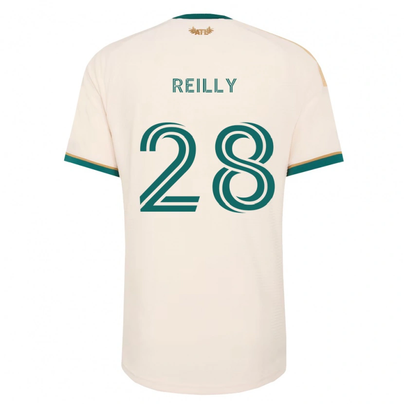 Danxen Mulher Camisola Will Reilly #28 Verde Champanhe Alternativa 2026/27 Camisa
