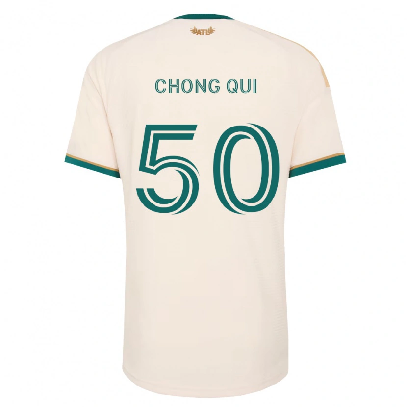 Danxen Mulher Camisola Dominik Chong Qui #50 Verde Champanhe Alternativa 2026/27 Camisa