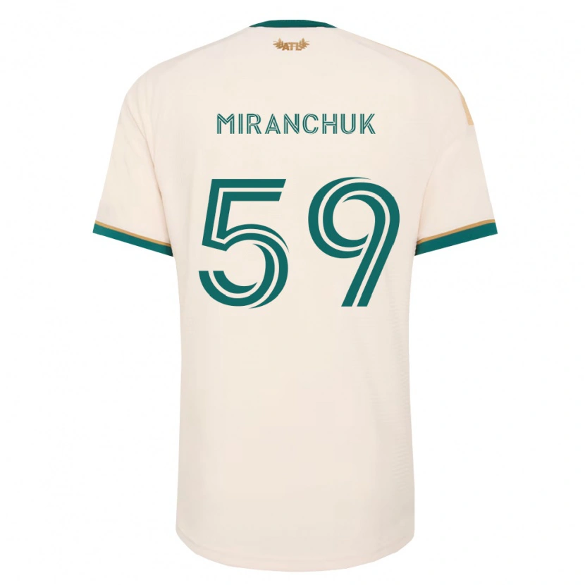 Danxen Mulher Camisola Aleksey Miranchuk #59 Verde Champanhe Alternativa 2026/27 Camisa