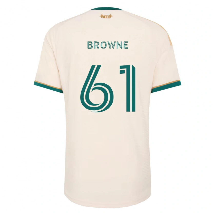 Danxen Mulher Camisola Adedamola Browne #61 Verde Champanhe Alternativa 2026/27 Camisa