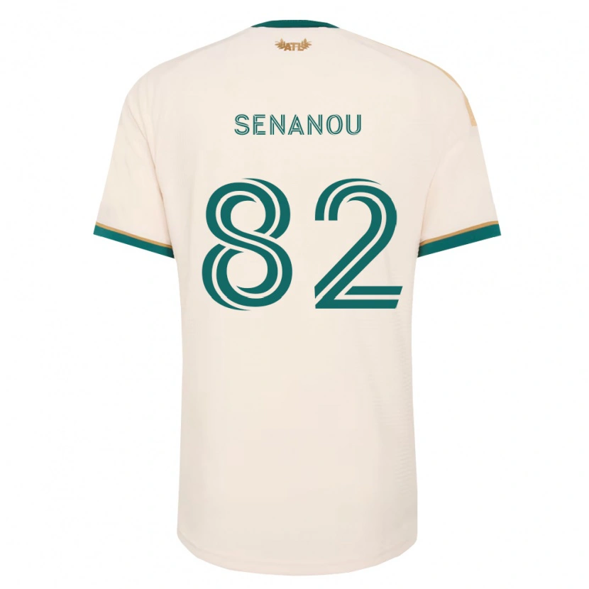 Danxen Mulher Camisola Matthew Senanou #82 Verde Champanhe Alternativa 2026/27 Camisa