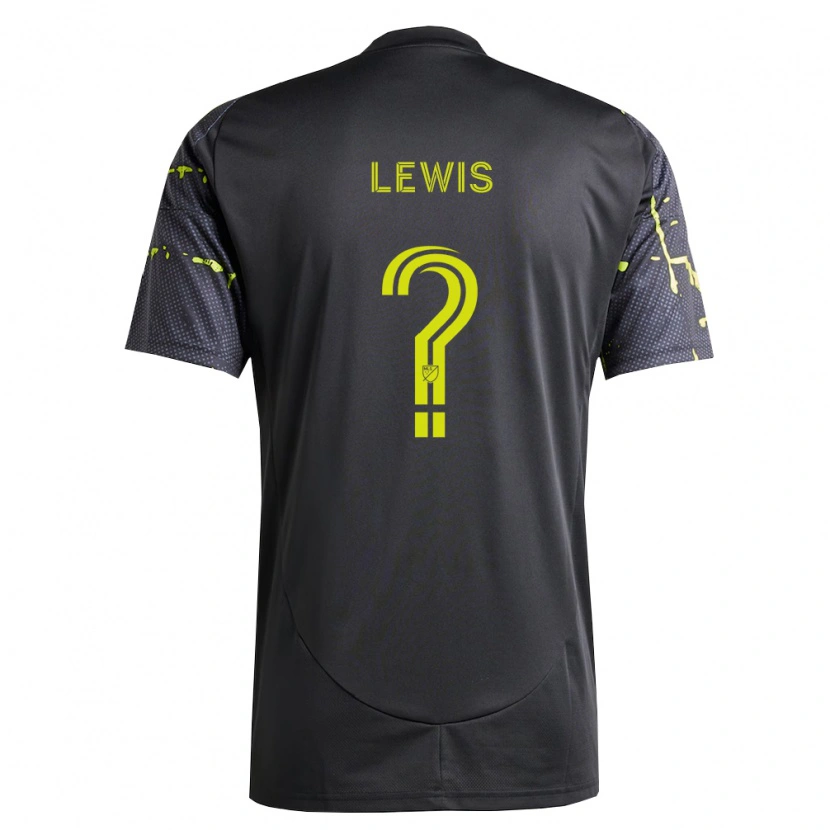 Danxen Mulher Camisola Gage Lewis #0 Amarelo Fluorescente Preto Alternativa 2026/27 Camisa