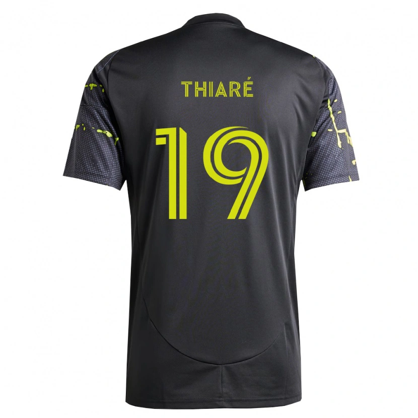 Danxen Mulher Camisola Jamal Thiaré #19 Amarelo Fluorescente Preto Alternativa 2026/27 Camisa