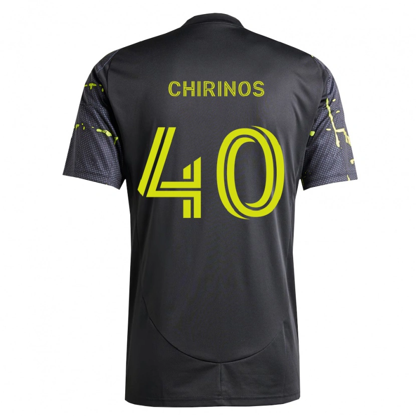Danxen Mulher Camisola Johann Chirinos #40 Amarelo Fluorescente Preto Alternativa 2026/27 Camisa