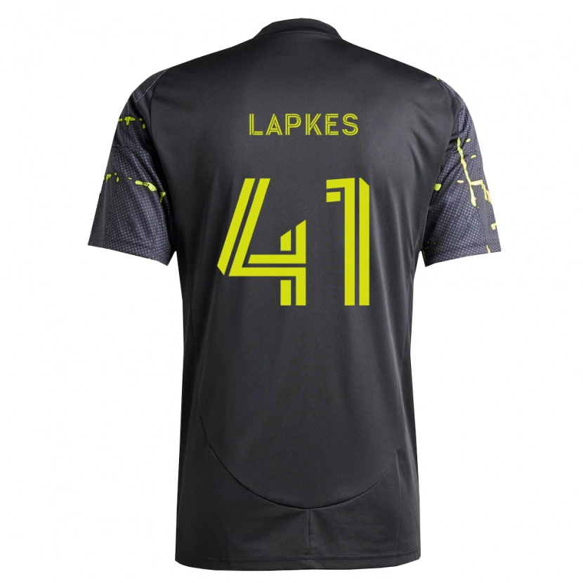 Danxen Mulher Camisola Stanislav Lapkes #41 Amarelo Fluorescente Preto Alternativa 2026/27 Camisa