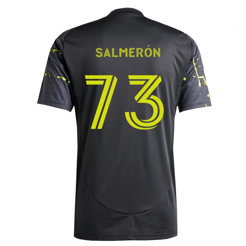 Danxen Mulher Camisola Jorge Salmerón #73 Amarelo Fluorescente Preto Alternativa 2026/27 Camisa