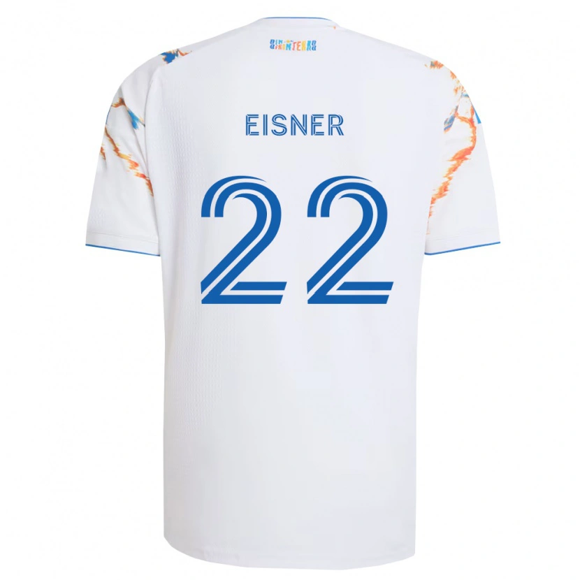 Danxen Mulher Camisola Wilson Eisner #22 Branco Laranja Azul Alternativa 2026/27 Camisa