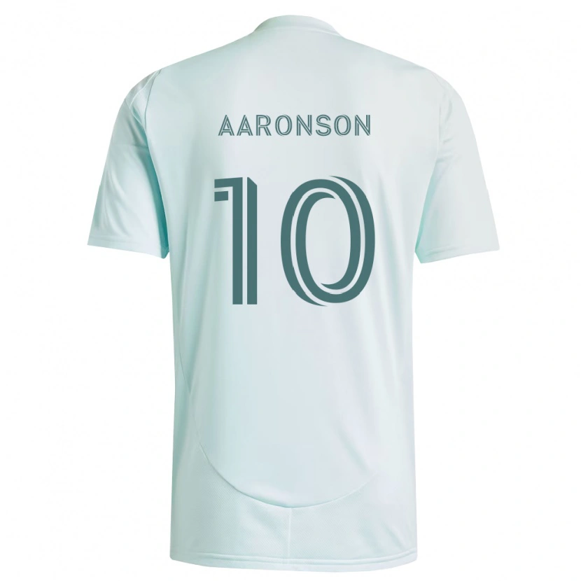 Danxen Mulher Camisola Paxten Aaronson #10 Branco Verde Claro Alternativa 2026/27 Camisa