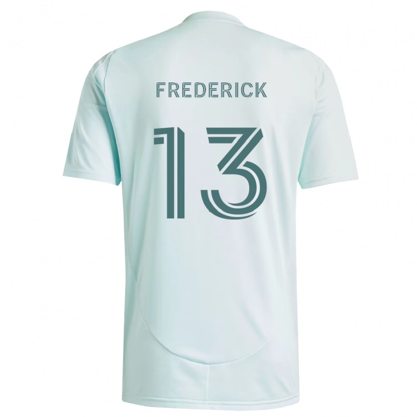 Danxen Mulher Camisola Wayne Frederick #13 Branco Verde Claro Alternativa 2026/27 Camisa